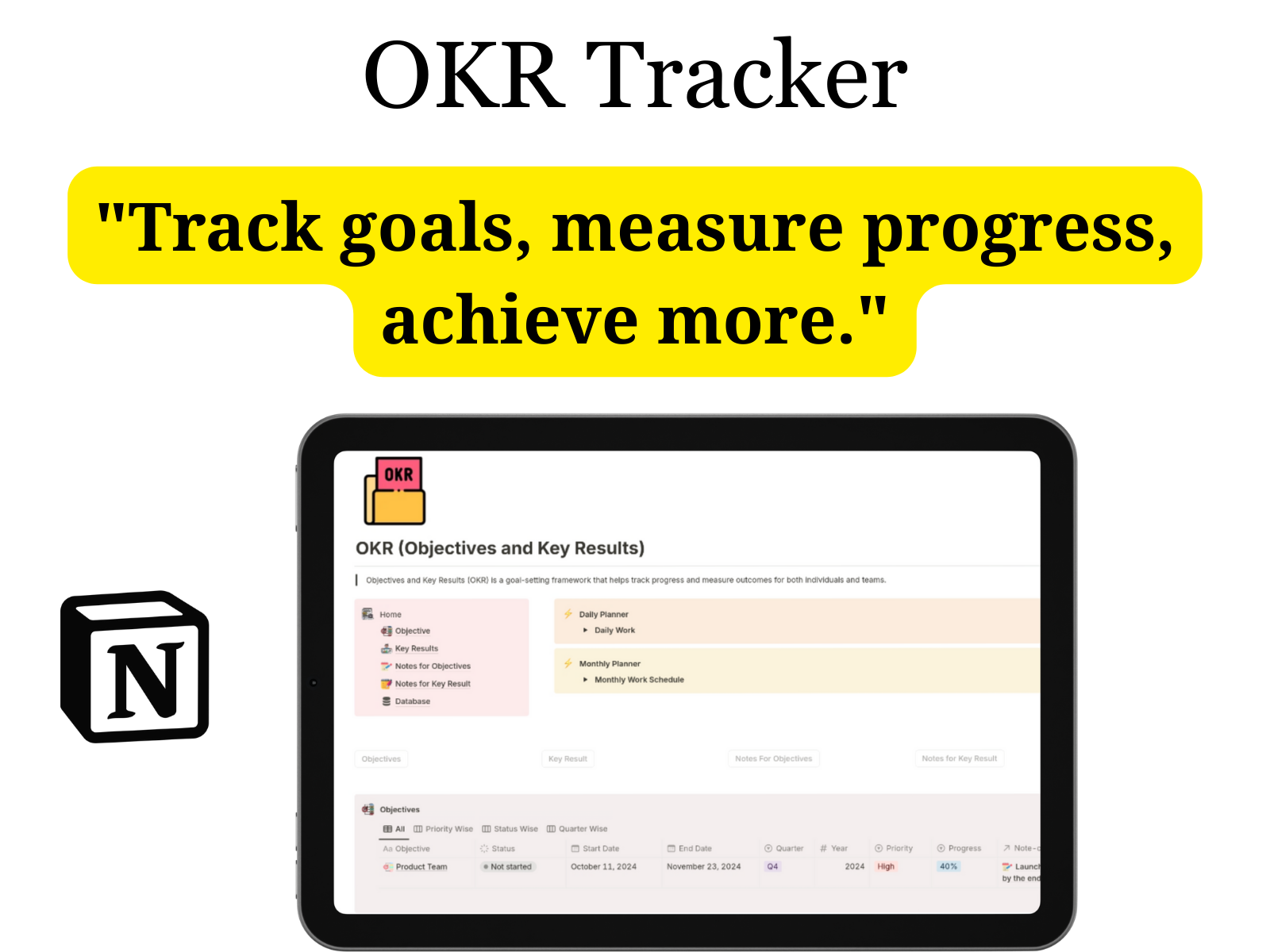 OKR Notion Template